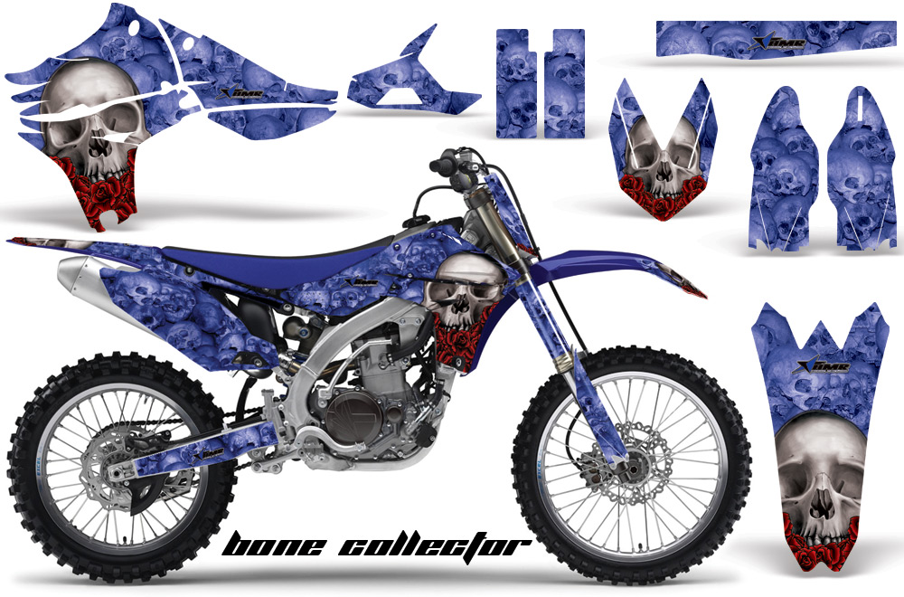 Yamaha YZ450F 2010 Graphics BONE COLLECTOR-BLUE-NP